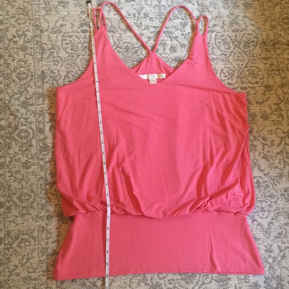 ❤️BP Banded bottom blousy PRETTY IN PINK tank top - Picture 12 of 16